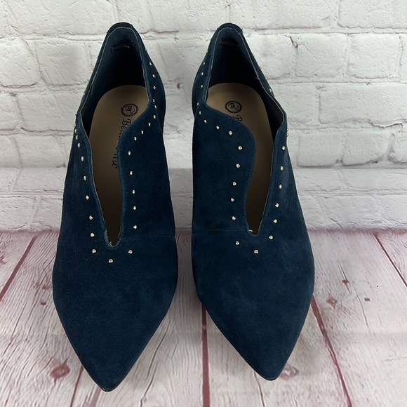 Bella Vita Dara Dress Kid Suede Navy Shooties Size 10WW - Picture 2 of 8